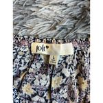 Jolt  Blouse Womens Large 3/4 Sleeve Off The Shoulder Chevron Floral Purple Blue. Photo 2