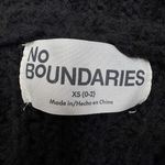 No Boundaries 90s Grunge Academia Soft Chunky Knit Cropped Cardigan 3 Button Women’s XS Black Photo 8