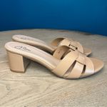 J. Adams New!  Nori Mule Sandal Slip On Block Heeled Vegan Patent Nude Women’s 11 Photo 1