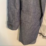 DKNY Cuffed Rolled Sleeve Blazer Chambray Blue Photo 5