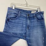 Pistola  Medium Wash Distressed Denim Raw Hem High Rise Skinny Jeans Size 31 Photo 2