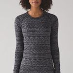 Lululemon Rest Less Aztec Heather Black Longsleeve | Women’s Small Photo 1