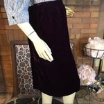 VINTAGE DARK WINE PINK VELOUR HANDMADE MIDI SKIRT (M) Size M Photo 10