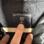 Eileen Fisher Quilted Hooded Jacket Black Women’s XL Photo 2