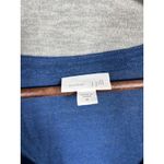 J.Jill Love Linen Cardigan Sweater M Blue V Neck Casual Photo 1