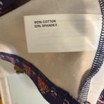 Duluth Trading Co Indigo Paisley NoGA Naturale Cotton Short Sleeve Dress XS Blue Photo 5