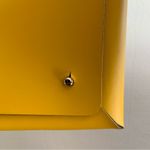 Gioconda 70s Mod Yellow Leather Structured Envelope Purse Bag Photo 1