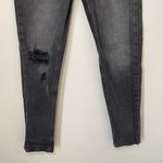 Free People  Women's Distressed‎ Jeans Skinny Button Fly Slim Fit Black Size 26 Photo 2