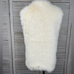 Olivaceous  Women's Cozy White Faux Fur Vest-Medium Photo 1