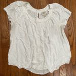 st. john's bay  Cream Textured Blouse Photo 3