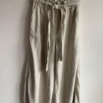 BLANK NYC  Pants Wide Leg Paperbag Waist Beige XS Photo 3