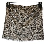 LF Native Rose Kesha Bronze Sequin Mini Skirt Size 2 NEW Photo 3