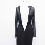 Betsy and Adam - Sequined Rosette Illusion Gown Photo 12