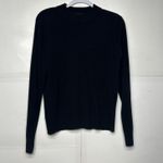 Sag Harbor  Women’s Medium Black Long Sleeve Crewneck Knit Sweater Photo 0