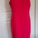 Julia Jordan  Women's Halter Neck Sleeveless Sheath Dress Dragonfruit Size 6 Photo 0