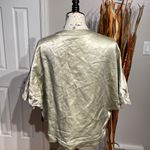 Elevenses Anthropologie Cape Poncho Linen Formal Evening Prom Cover Tie Short Sleeve Shrug Photo 2