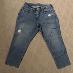 Old Navy high-rise curvy O.G. Straight Distressed Blue Jeans Photo 0