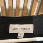 Lost + Wander Field of Dreams Black Floral Long Slv Dress Ruffle Boho Prairie Photo 5