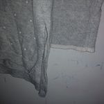 Elle  Gray M White Candy Dots Pullover Sweater Photo 4
