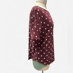 Loft  Burgundy Vintage Soft Relaxed Short Sleeve T-Shirt Photo 1