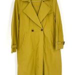 Soft Surroundings  Longline Lemon Grass Bright Trench Coat Photo 0