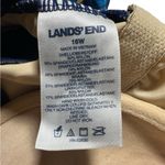 Lands' End Lands Ends Square Neck Navy Blue One Piece Swimsuit Bathing suit 16w Photo 3