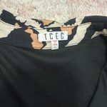 TCEC  Black and Brown Abstract Long Sleeve Dress Photo 1