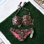 Ava Sundazed Cruise Bikini Set, Mermaid Ruffle Bottom S,  Ruffle Bow Top Size 34D Photo 0