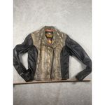 Harley Davidson Limited Edition Leather Moto Jacket Black & Python Snakeskin SW Photo 2
