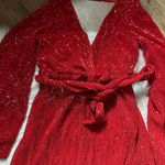 Hello Molly  Static Memory Sequin Dress In Red Photo 8
