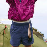 Free People NWT  Prime Time Solid Shorts in Blue Indigo Photo 0