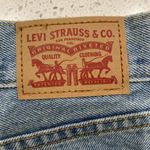 Levi's Levi’s Sz 25 Skirt Blue Jean Denim A Line Ridged Flat Front Short Mini Women’s Photo 3