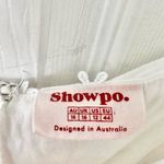 Showpo White Lightweight Fancy A Spritz Square Neck Embroidered Mini Dress 12 US Photo 8