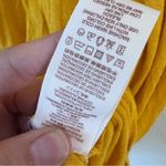 Free People Fiesta Nueva Yellow Embroidered Tunic Womens L Boho Festival Blouse Photo 5