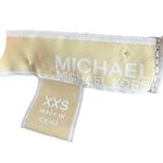 Michael Kors  Navy Blue Gold Studded‎ Shoulder Long Sleeve Dress Photo 4