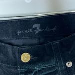 7 For All Mankind Flare Jeans Pants Womens Size 26 Black Velvet Low Rise Photo 2