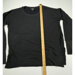 Athleta  Pranayama Restore‎ Crew Neck Long Sleeve Top Thumb Holes Black M Photo 3