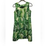 Julian Taylor  New York Green Leaf Print‎ Sleeveless Dress Size 6 Photo 1