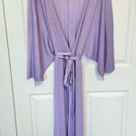 ZARA NWOT  Purple Italian Yard Wrap Dress Size Large M/L Photo 2