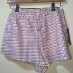 Lulus Womens New  My Own Paradise Pink Gingham Two-Piece Romper ONLY SHORTS Photo 3