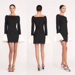 STAUD NWT  Hawthorne Dress Black & Ivory Size Small Photo 3