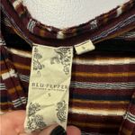 Blu Pepper ‎ boutique fall stripe button down lightweight sweater Photo 2