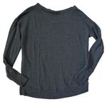 Athleta Coaster Luxe V-Neck Sweatshirt Darkest Gray Size Small Photo 8