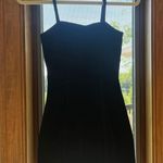 H&M Corduroy Mini Black Dress Photo 0