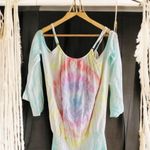 Surf Gypsy  Tie Dye Off the shoulder Dress Photo 9