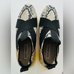 Steve Madden ‘Cryme’ Black/ Gold High-Top Sneakers with Snakeskin Print Size 7 Photo 1