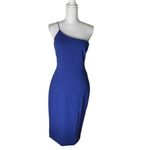 Likely NWT Cassidy One Shoulder Sheath Dress Blue Size 6 Cocktail Photo 1