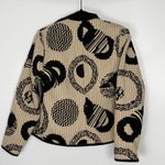 Handmade Vintage Womens Abstract Mixed Media Fine European Reversible Tapestry Jacket Med Photo 3