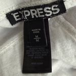 EXPRESS Women's Medium White Shorts Elastic Waist Summer Beach Bohemian Festival Photo 3