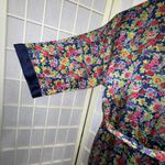 Victoria's Secret Victoria’s Secret Vintage Gold Label Floral Robe & Belt Y2K Sexy Luxury Silky Lg Photo 7